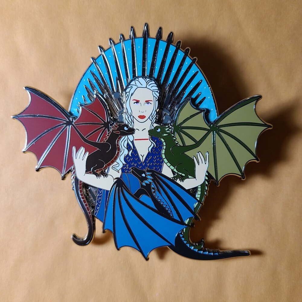 Daenerys Targaryen Enamel Pin - Game of Thrones Emilia Clarke GoT Fantasy Dragon